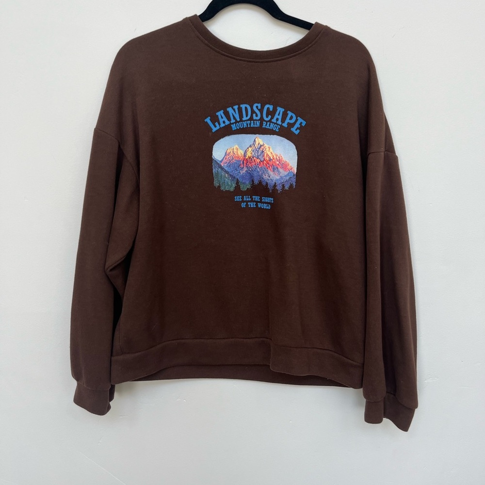 Target brown crew neck